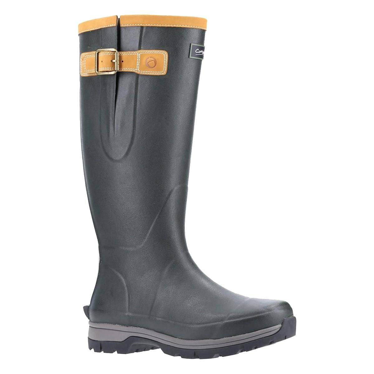 Cotswold Men's Stratus Waterproof Rubber Wellington Boots - Outdoor Rain & Work Boots for Gardening, Hiking & Farm Use