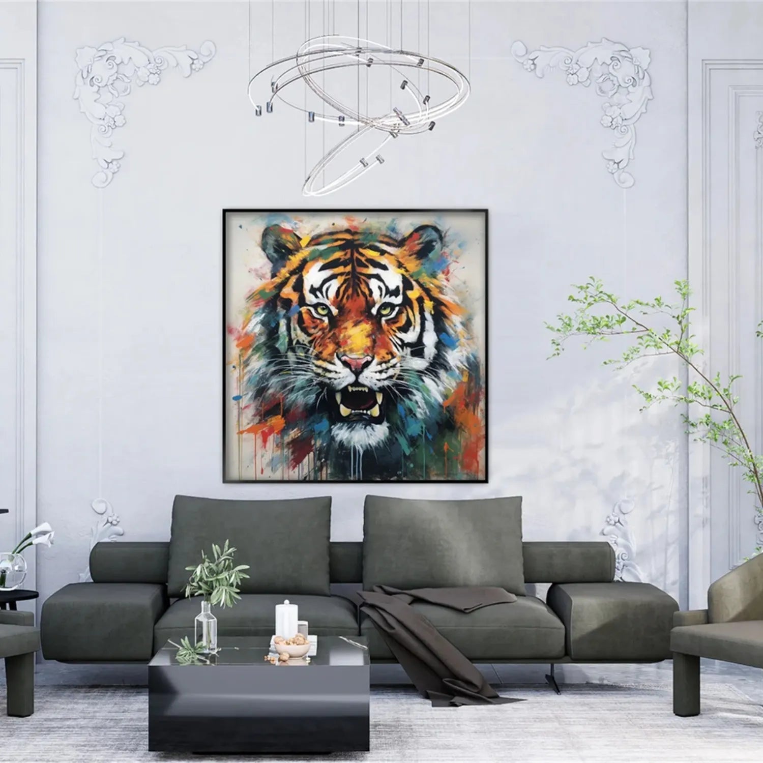 Animal Art Painting #AP084 - Handmade Wildlife Canvas Art for Home & Office Decor - Perfect for Living Room, Bedroom, or Gift
