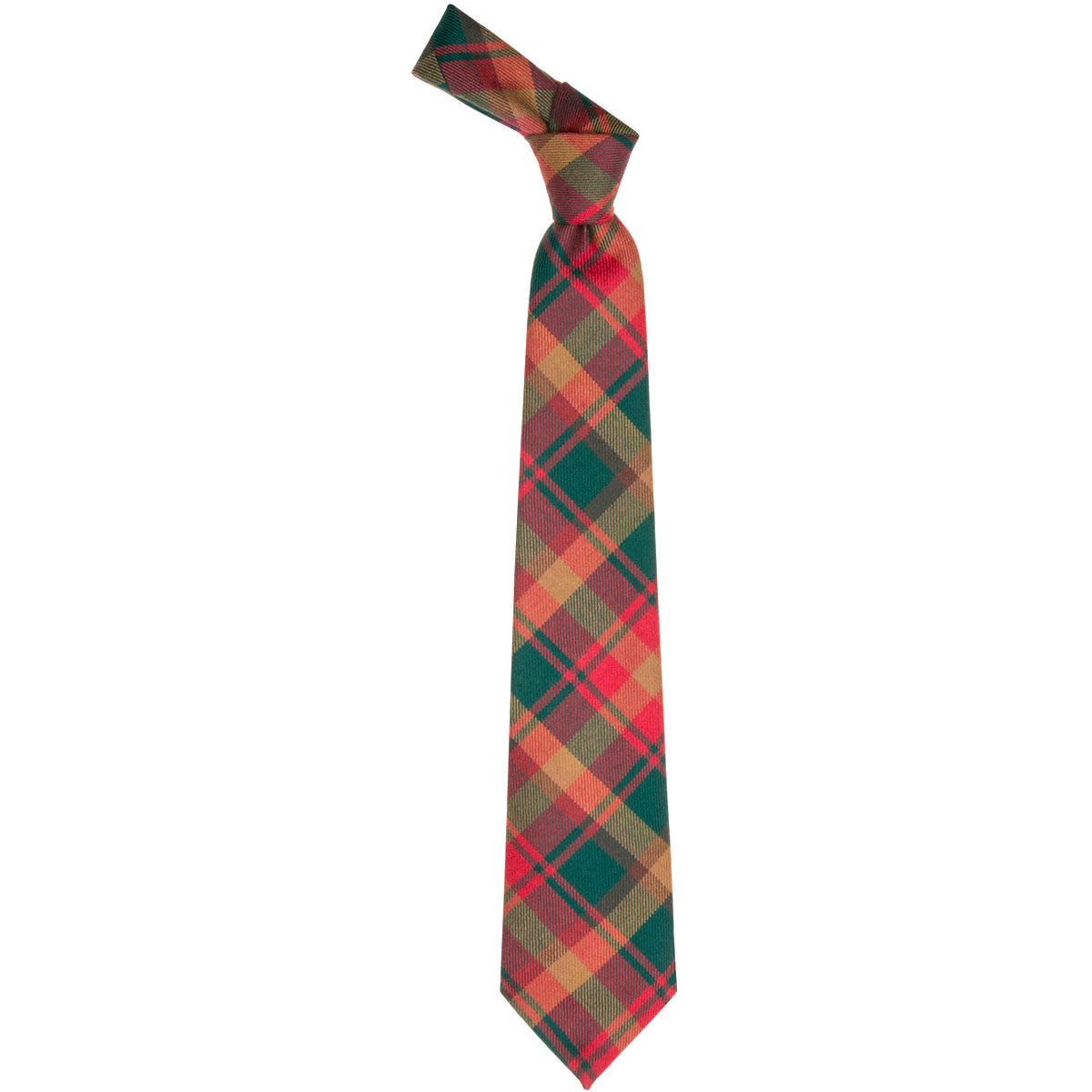 Maple Leaf Tartan Tie for Men - Classic Plaid Necktie for Formal & Casual Wear - Perfect for Weddings, Office & Scottish Events