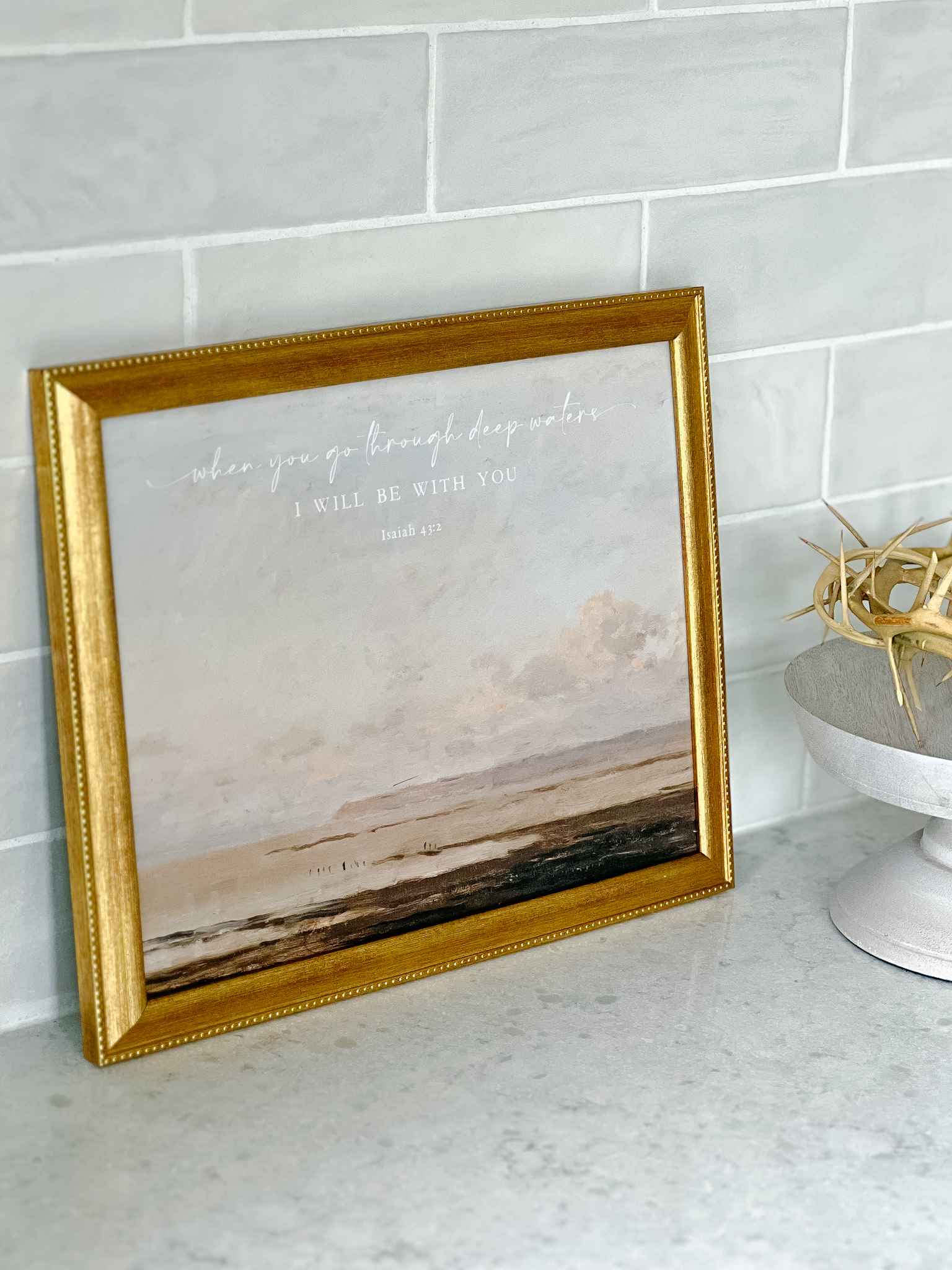 Deep Waters Isaiah Print - Premium Canvas Wall Art for Home & Office Decor - Perfect for Living Room, Bedroom, or Gift Giving
