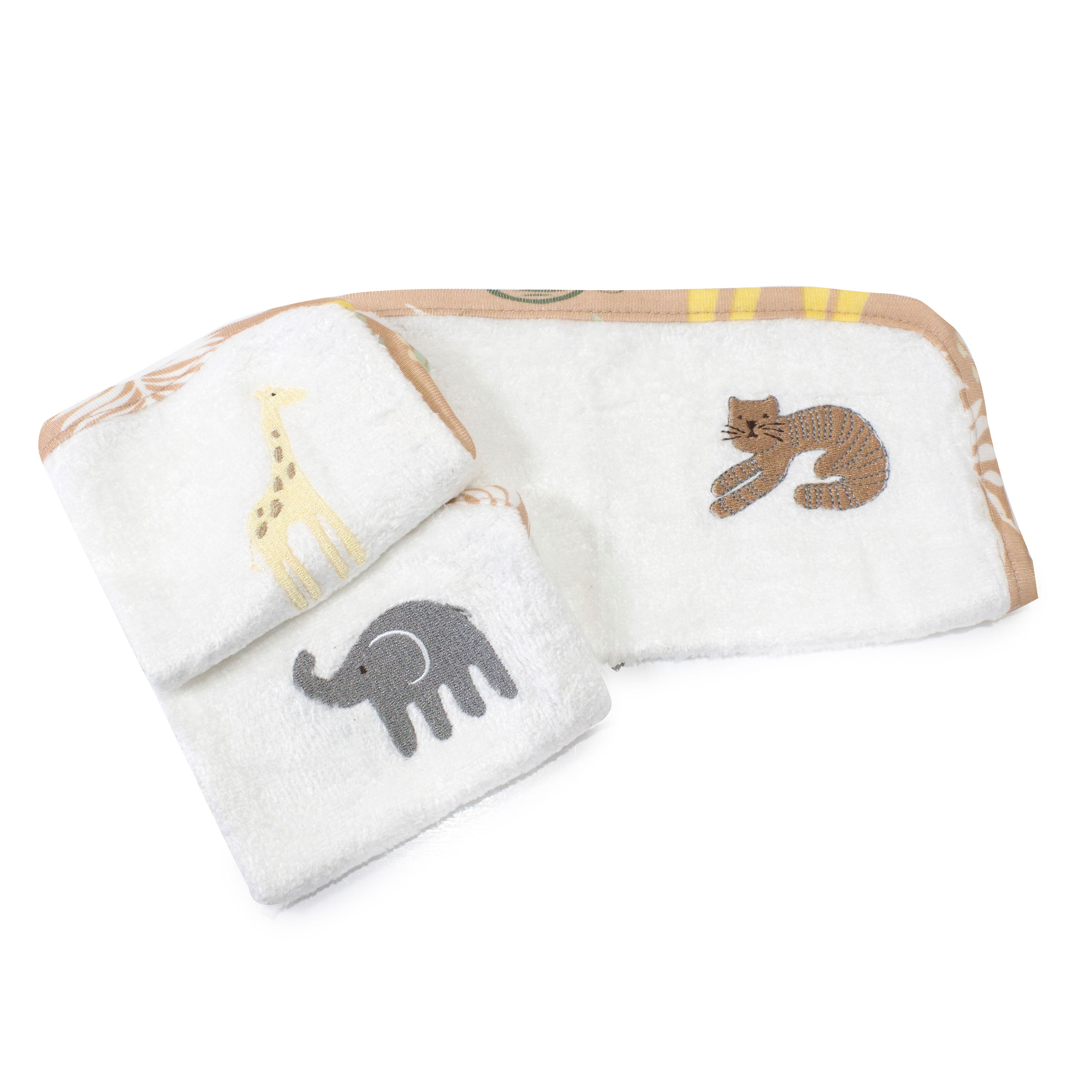 Jungle Bamboo 3-Pack Reusable Face Washers - Soft & Eco-Friendly Facial Cleansing Cloths | Buy 1 Get 1 Free | Perfect for Daily Skincare, Makeup Removal & Travel
