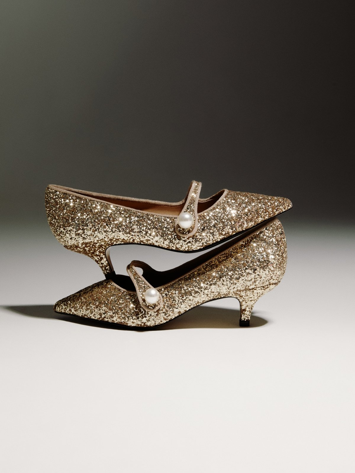 Yvonne Glitter Gold High Heels for Women - Elegant Party Shoes for Evening Events, Weddings & Special Occasions