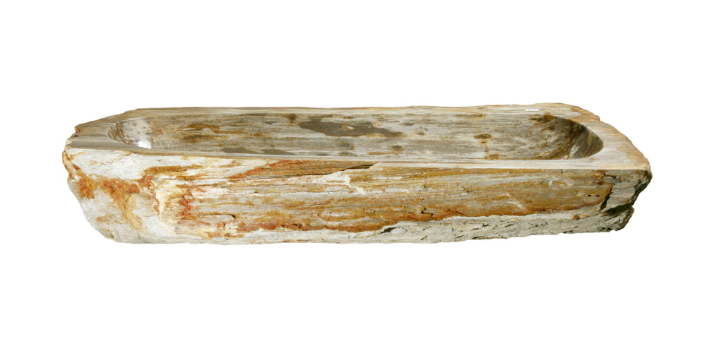 Natural Petrified Wood Bathroom Sink - 30 to 36 Inch Vanity Top with Unique Fossilized Patterns | Perfect for Rustic, Farmhouse & Luxury Bathroom Decor