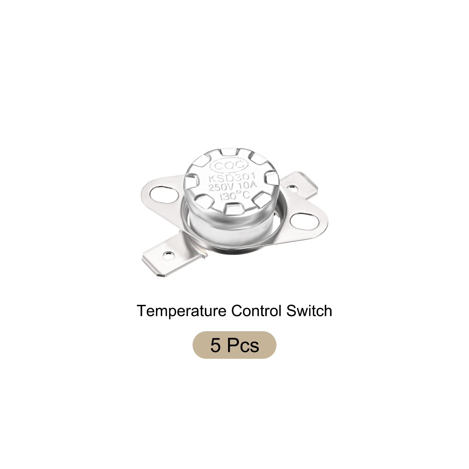 KSD301 130°C NC Thermostat Temperature Control Switch - Normally Closed Ceramic Thermal Switch for Microwave Oven & Refrigerator (5pcs) | Home Appliance Repair & DIY Projects