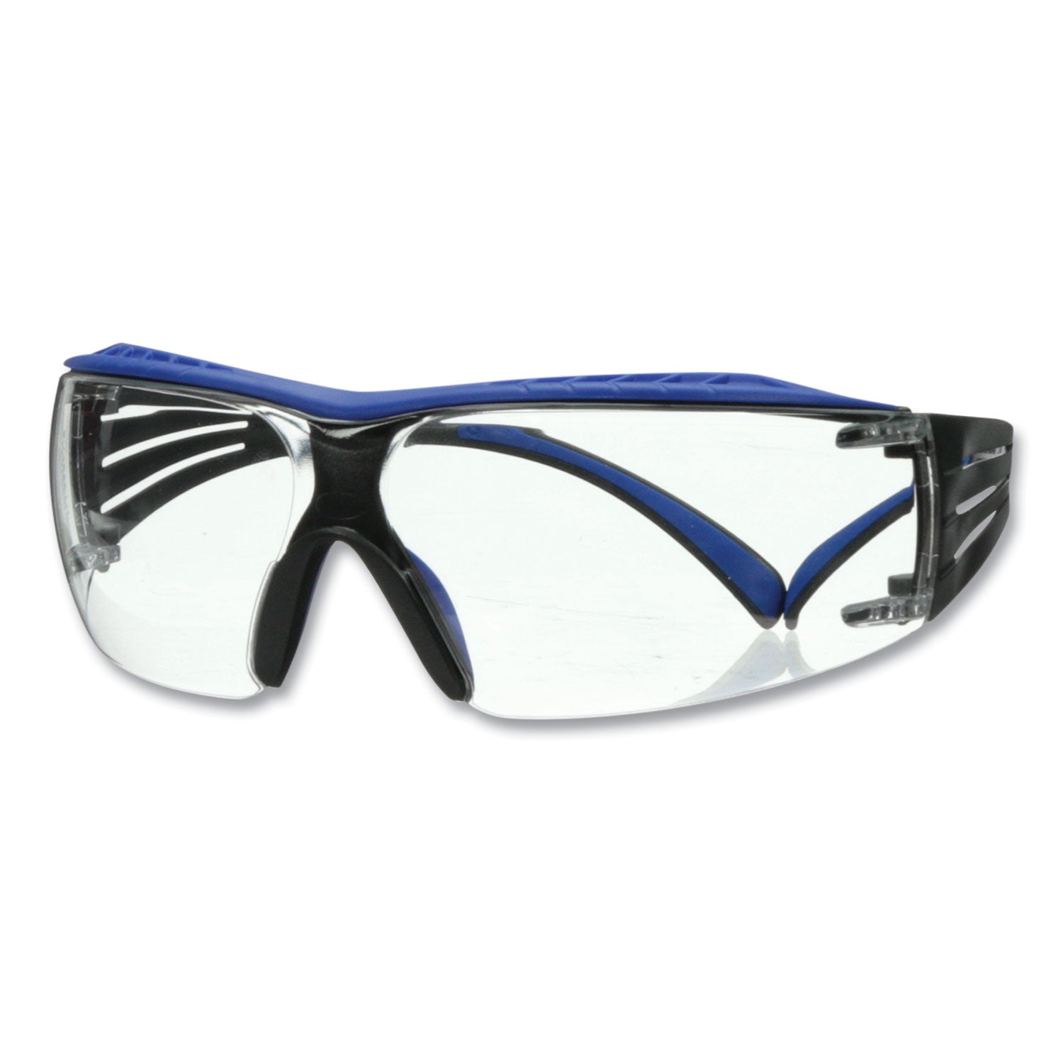 3M™ SecureFit Protective Eyewear 200 Series - Blue/Gray Plastic Frame with Clear Polycarbonate Lens - Safety Glasses for Construction, Woodworking & DIY Projects