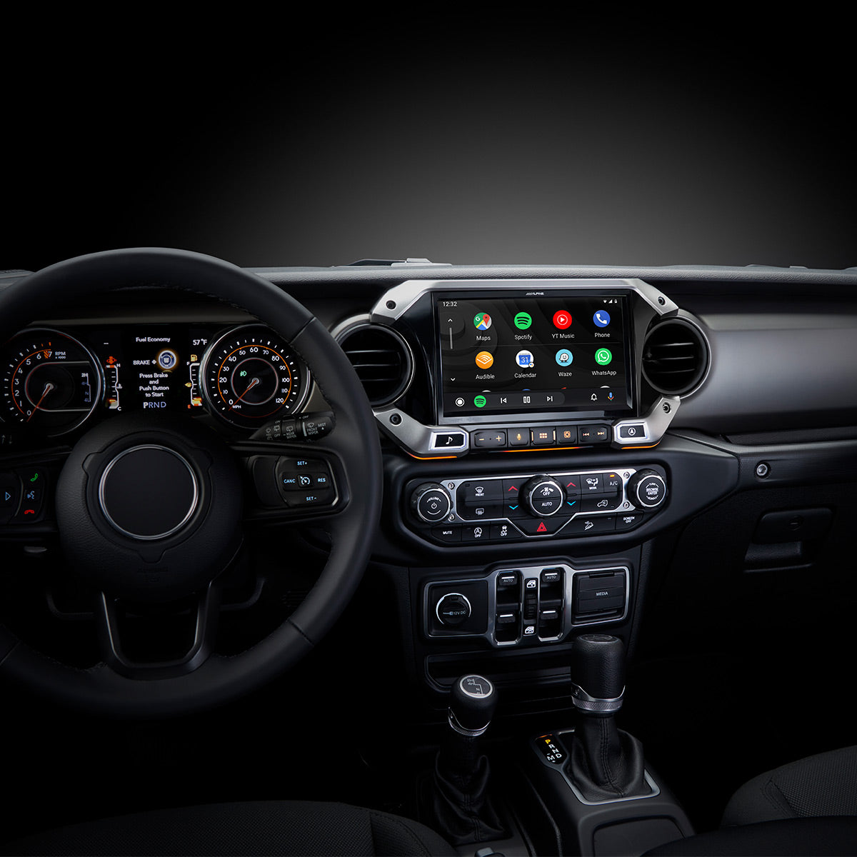 Alpine i509-WRA-JL 9-Inch Multimedia Receiver for 2018+ Jeep Wrangler & 2020+ Jeep Gladiator - CarPlay, Android Auto, HD Radio | Perfect for Off-Road Adventures & Daily Commutes