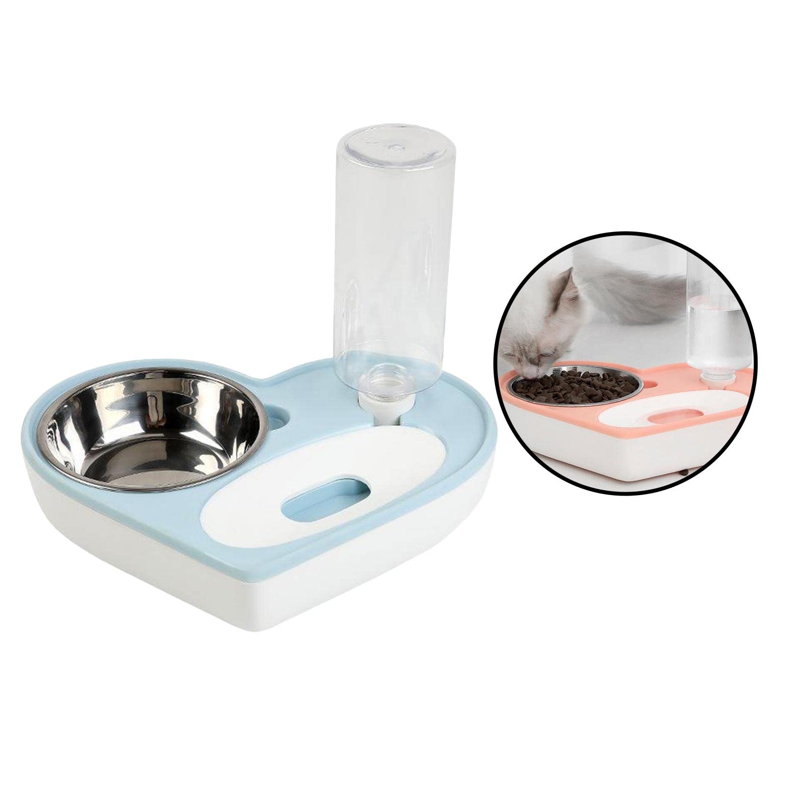 Lyla Automatic Pet Cat Dog Food and Water Bowl Set - Smart Water & Food Dispenser for Cats & Dogs, Perfect for Home, Office, or Travel Use