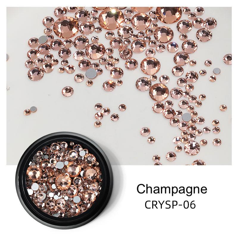 175pcs Mixed Size Rhinestones for Nail Art - DIY Nail Decoration, Manicure, Gel Polish, Acrylic Nails - Perfect for Home Salon, Party, Wedding & Special Occasions