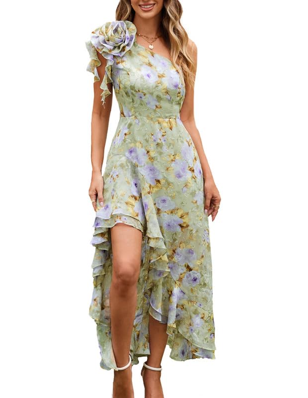 Floral Green Purple