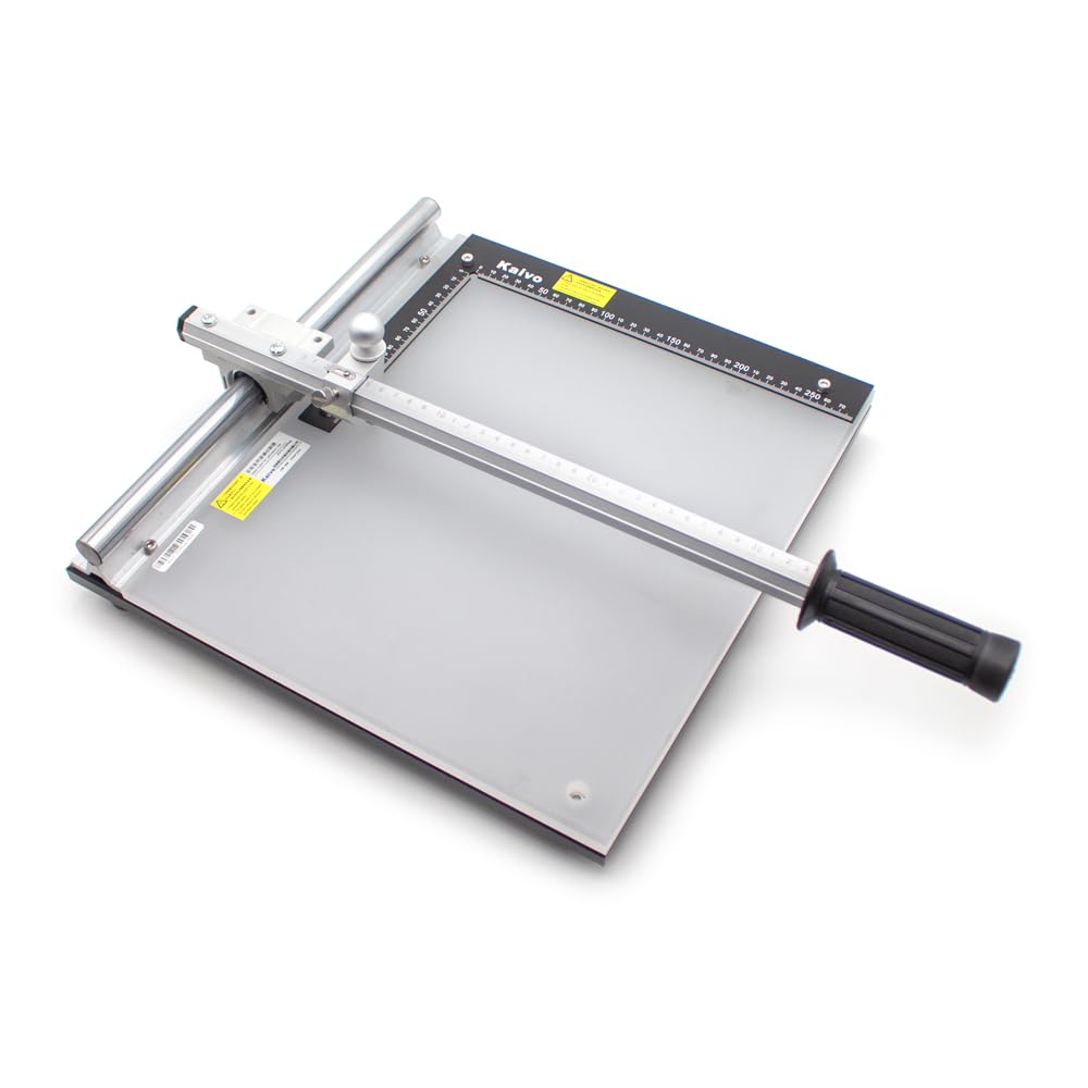Premium Glass Cutter Tool - Manual ITO Glass Cutting Machine with Silica Gel Base (28x33cm, KVC370 Plus) for Laboratory, DIY Projects & Precision Glass Cutting - Ideal for Scientific Research, Crafting & Industrial Applications