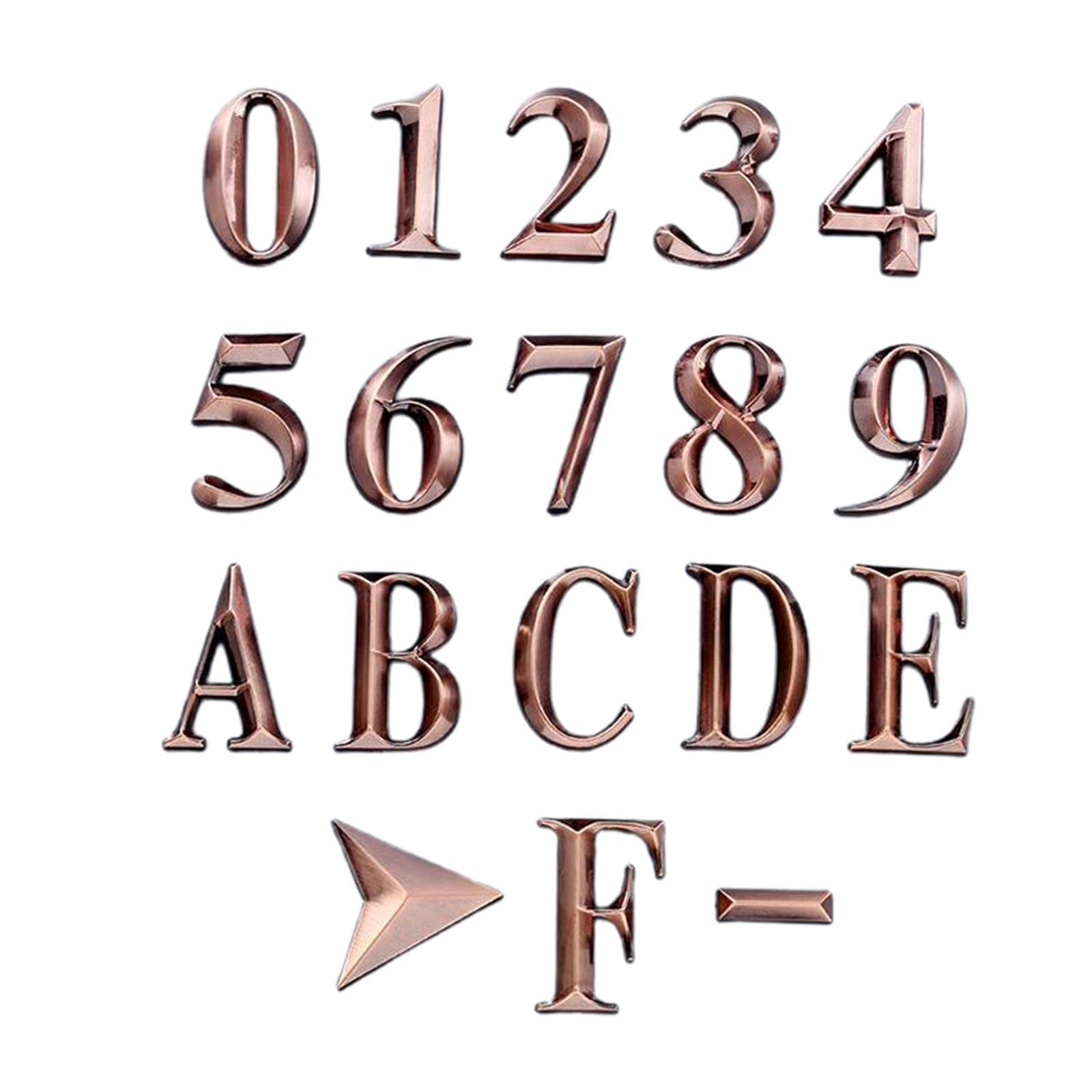 3 Custom Vinyl Stickers & Letter Decals for Mailbox - Durable Outdoor House Address Signs for Street, Apartment, Business - Weatherproof & Easy to Apply