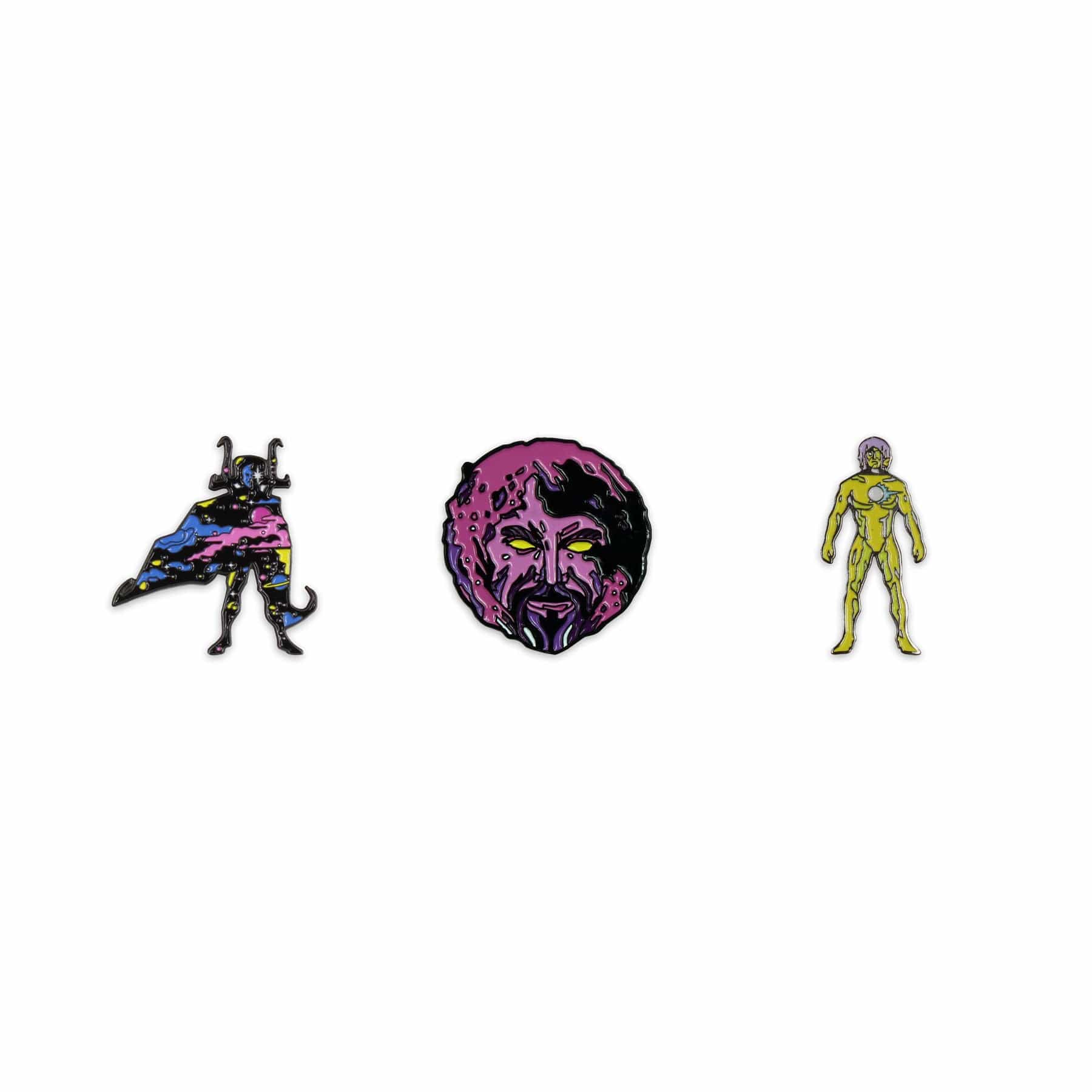 Marvel Cosmic Entities Enamel Pin Set - Collectible Marvel Superhero Badges - Perfect for Backpacks, Jackets & Gifts for Marvel Fans