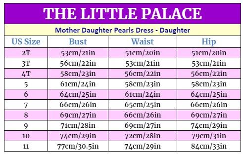 Elegant Mother Daughter Pearl Dresses for Special Occasions - Fast Priority Shipping | Perfect for Weddings, Family Photos & Formal Events