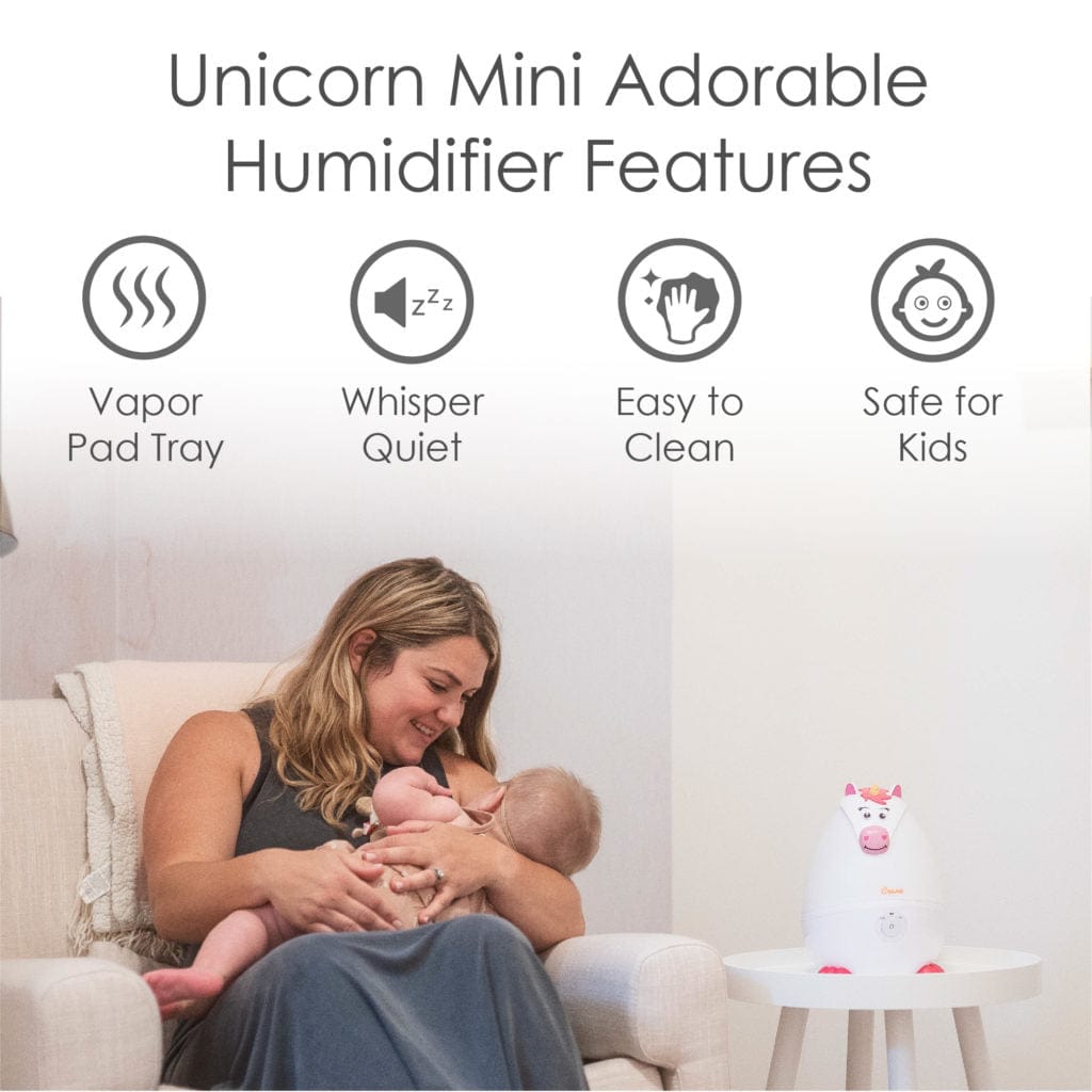 Adorable Mini Humidifier & Aroma Diffuser for Home, Office, Nursery | Compact Ultrasonic Air Moisturizer with Essential Oil Tray - Perfect for Dry Skin, Allergies, and Better Sleep