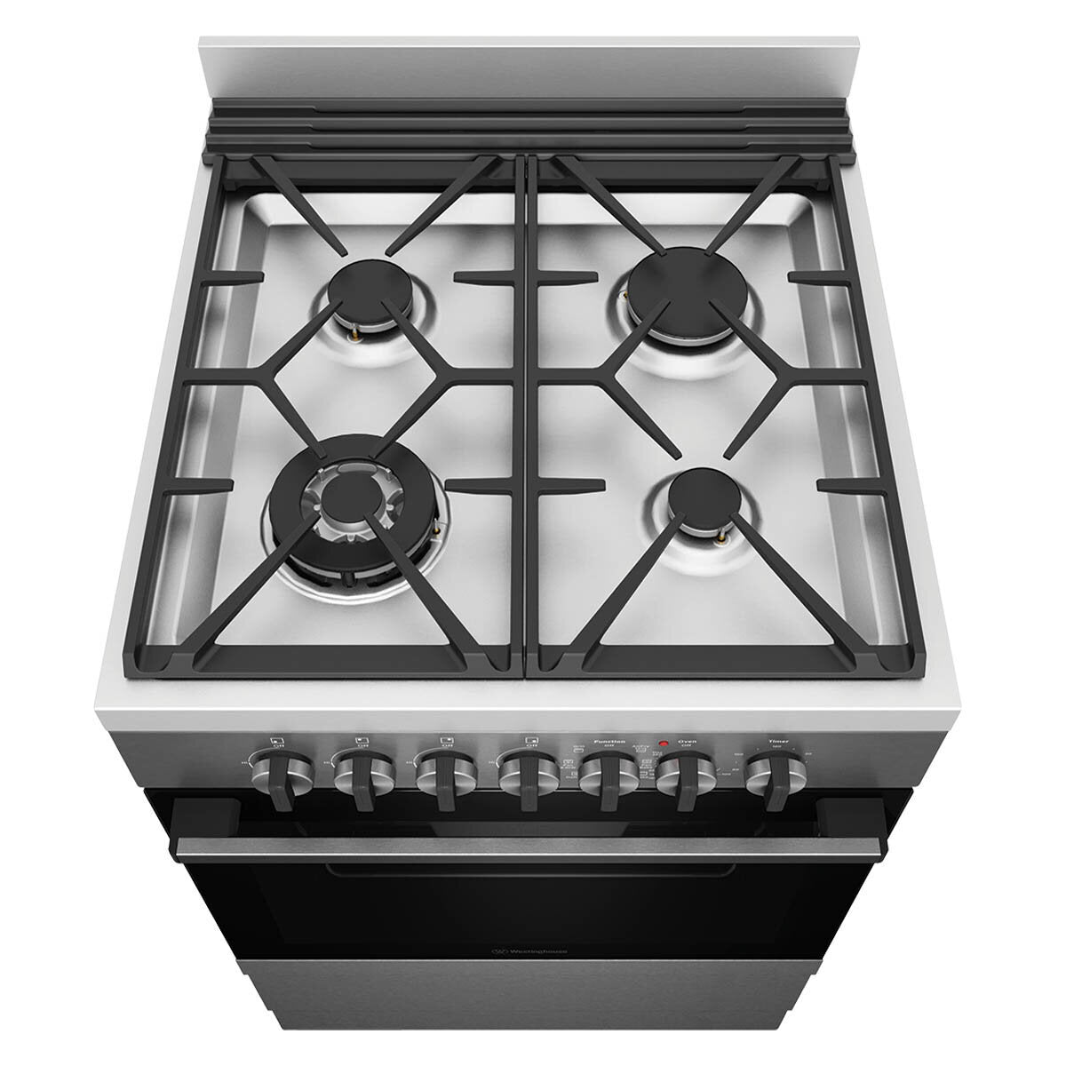 Westinghouse 60cm Dual Fuel Freestanding Oven with Fan Forced Cooking - WFE616DSC | Perfect for Baking, Roasting & Family Meals