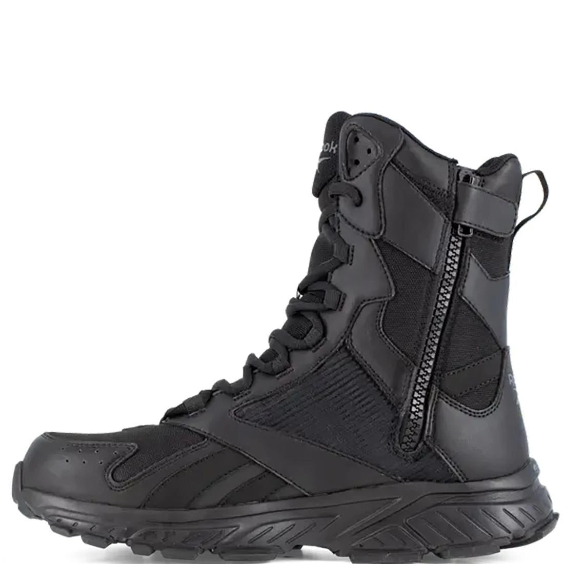 Hyperium 8 Inch Soft Toe Tactical Boots for Men - Lightweight Trail Running Shoes, Hiking & Outdoor Work Boots - Black (Perfect for Military, Police, and Outdoor Adventures)