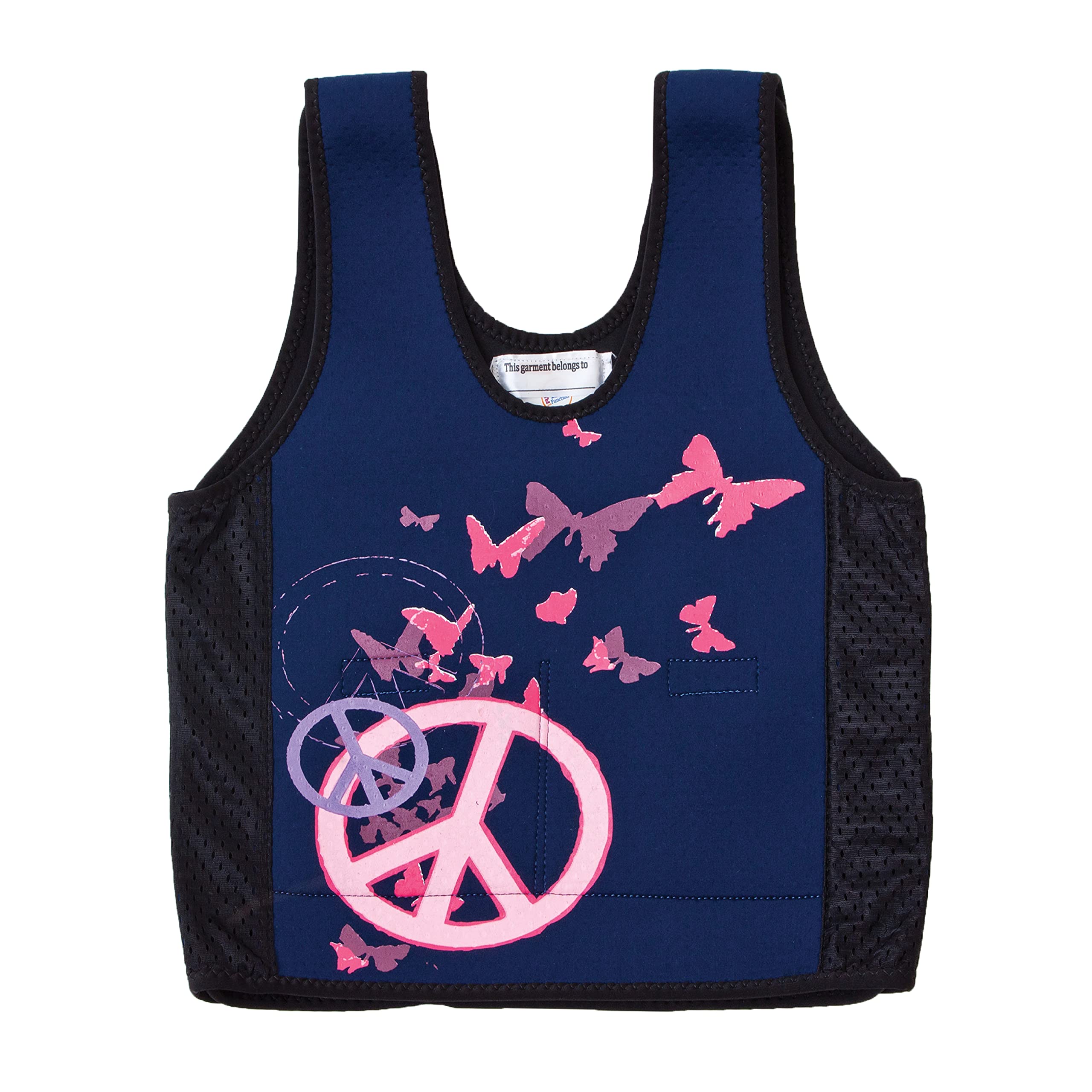 Weighted Compression Vest for Toddlers with Sensory Needs - Calming Sensory Vest for Kids - Peace Sign Design - X-Small Size - Ideal for Autism, ADHD & Anxiety Relief - Perfect for Home, School & Therapy Use