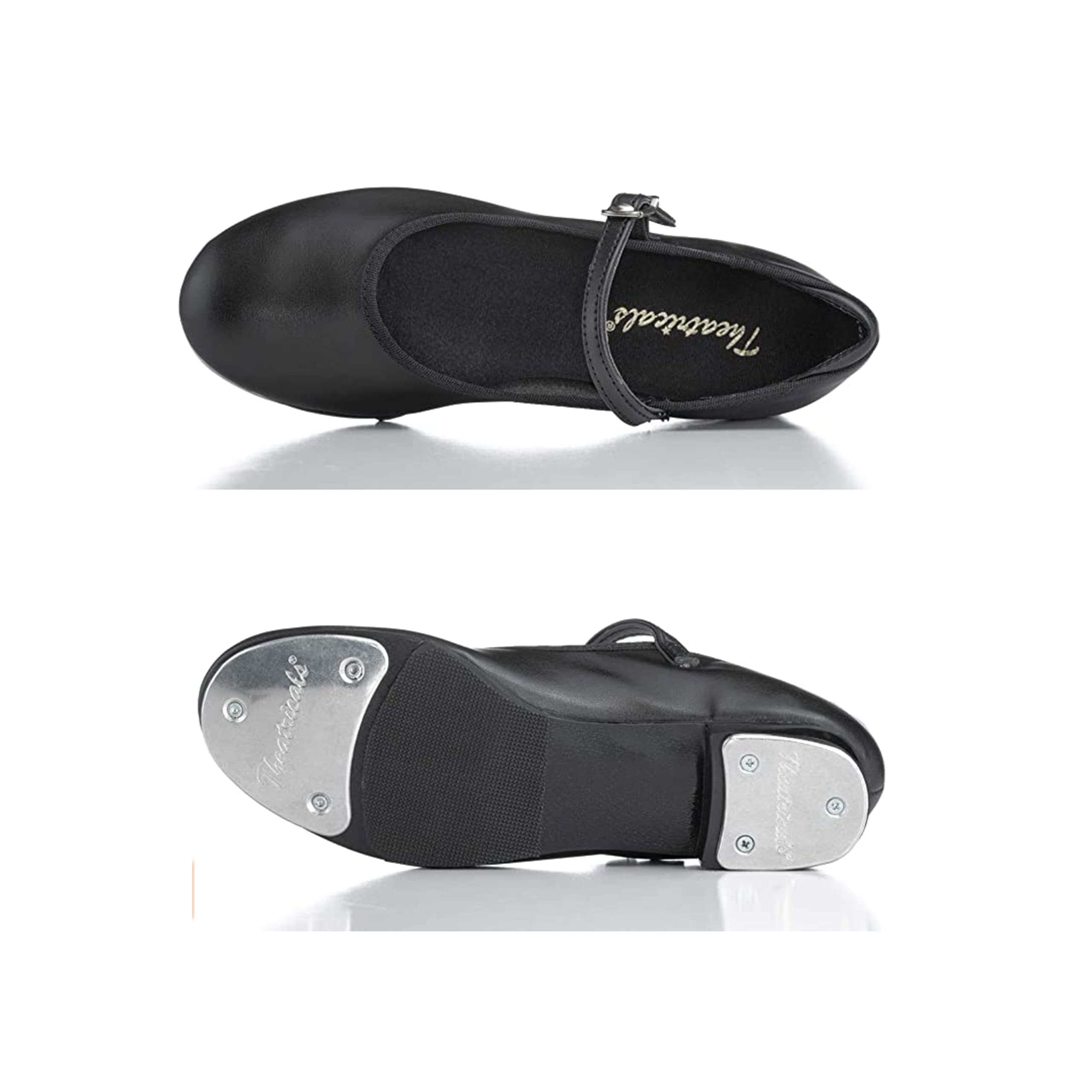 Women's Theatrical Tap Shoes with Slide Buckle - Perfect for Dance Performances, Practice & Stage Shows