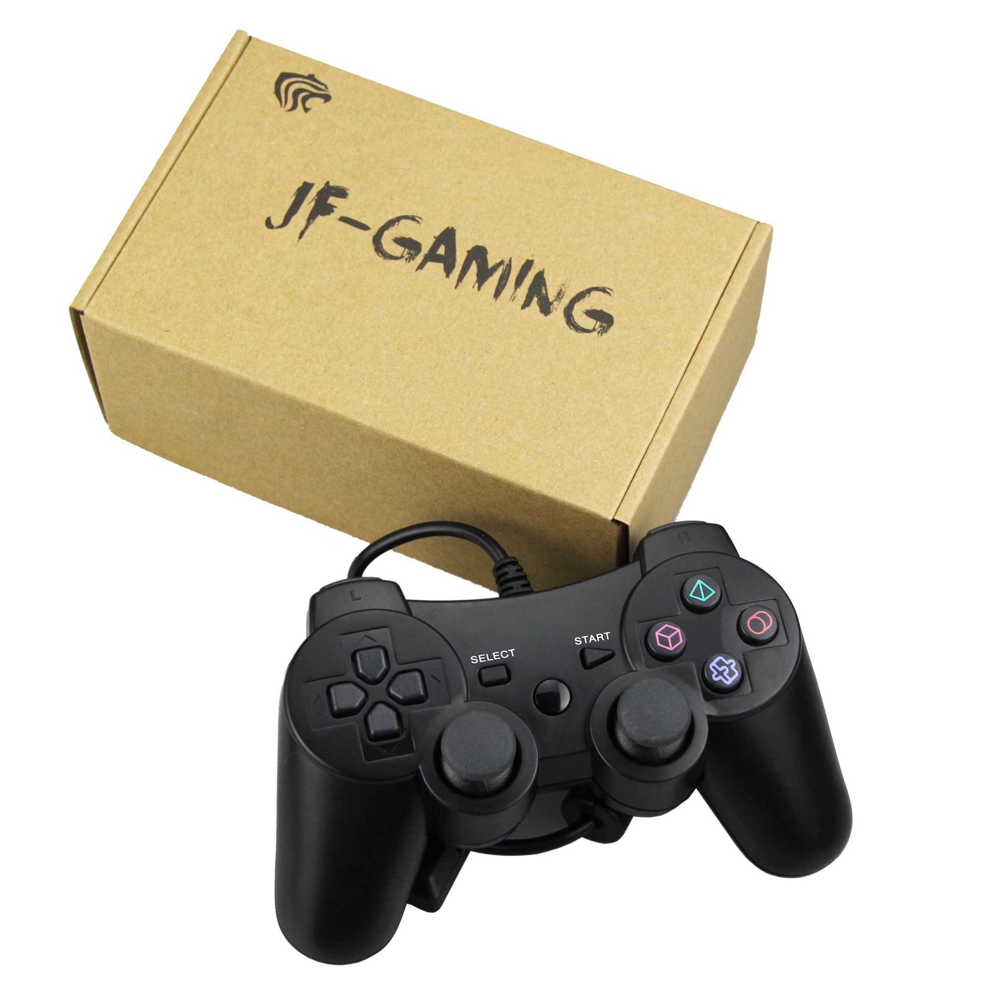 Original PS2 Wired Controller - Dual Shock 2 Gamepad for Playstation 2 (Black) | Perfect for Retro Gaming & Classic PS2 Games