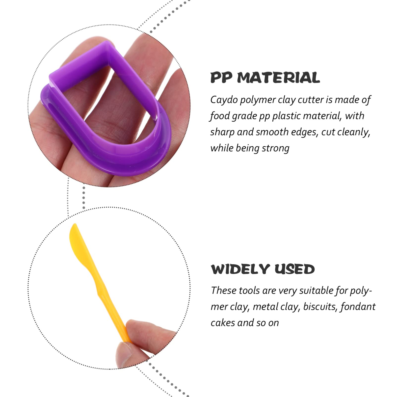 1 Set Polymer Clay Cutter Tool Kit - Earring Cutting Mold & Pottery Craft Supplies for DIY Jewelry Making - Perfect for Polymer Clay Earrings, Beads & Craft Projects