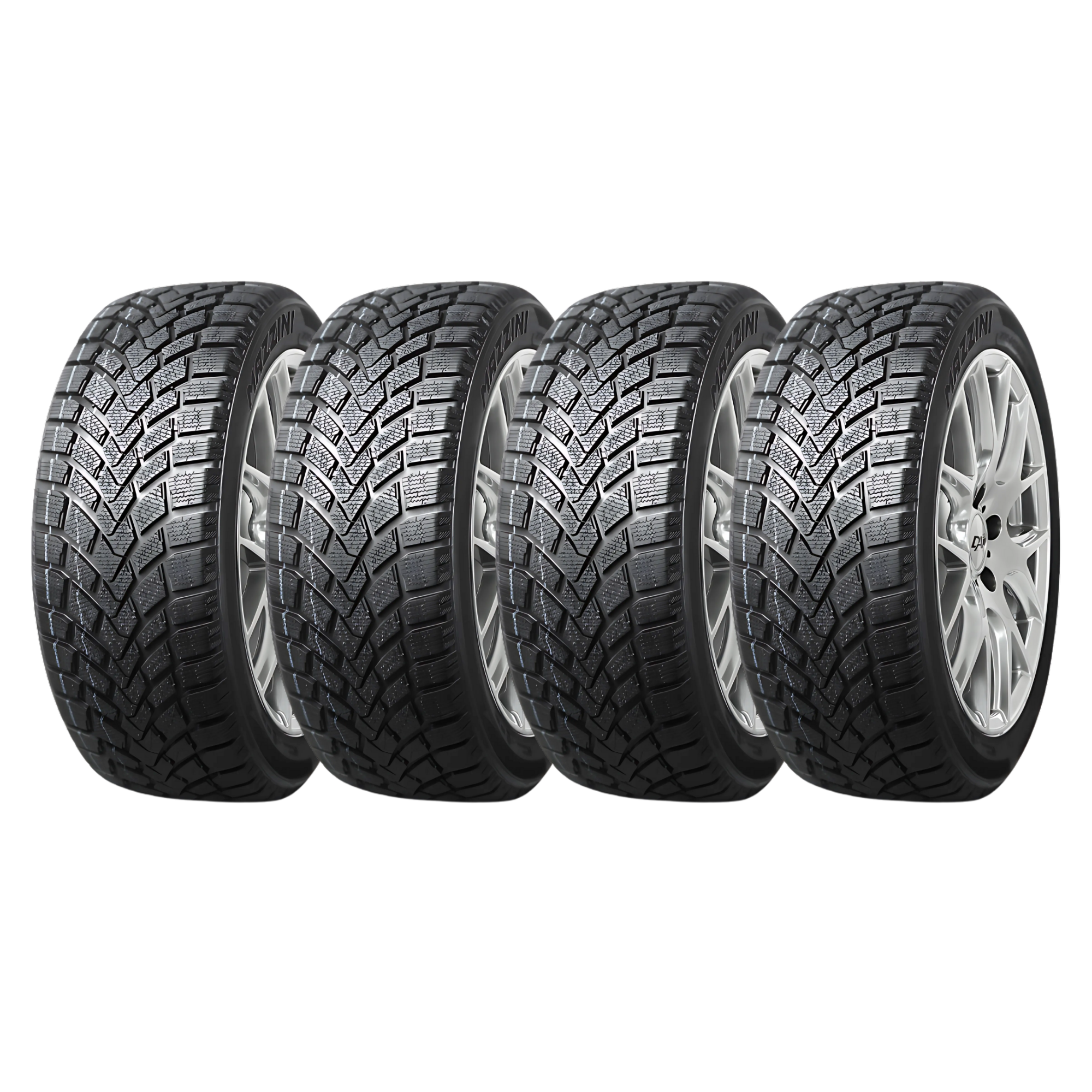 Mazzini Snow Leopard 185/65R14 90T Winter Tires - 4 Pack Set for Snowy & Icy Road Conditions