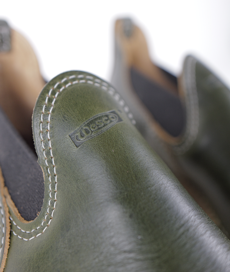 Wesco Boots X The Shop Romeo Olive Horween CXL Leather Work Boots - Durable & Stylish for Outdoor Work, Hiking & Casual Wear