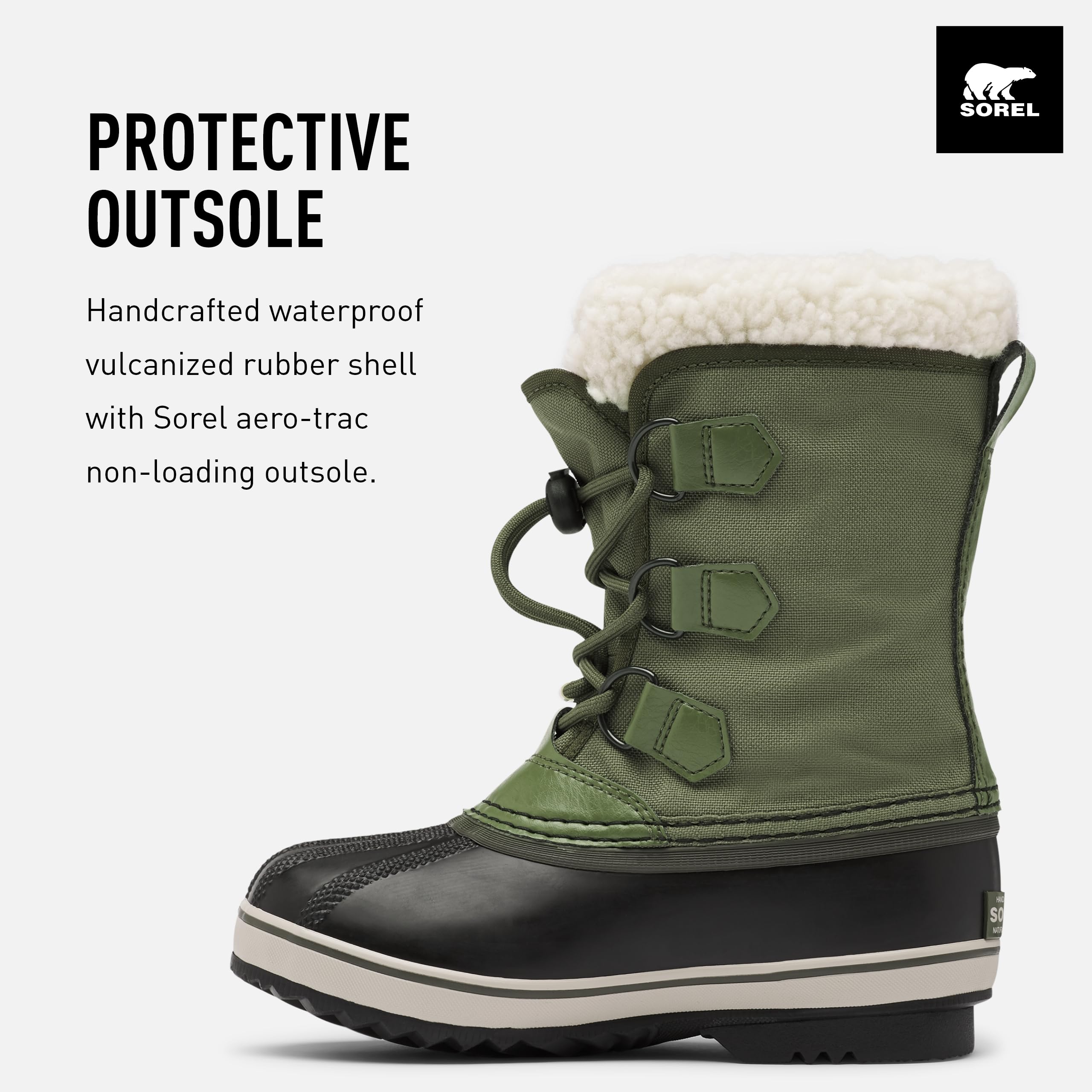 Sorel Kids Yoot Pac Nylon Snow Boots - Waterproof Winter Boots for Boys & Girls - Warm & Comfortable Snow Shoes for Cold Weather - Perfect for Snow Play, Sledding & Outdoor Winter Activities