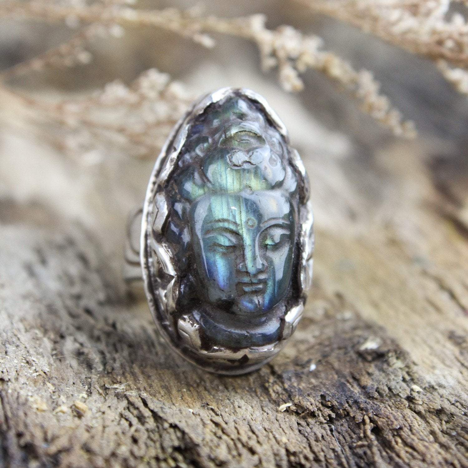 Creative Guanyin Energy Ring for Positive Vibes & Spiritual Healing - Perfect for Meditation, Yoga & Stress Relief