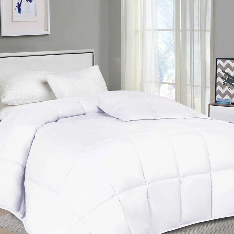 Waterproof Mattress Protector & Comforter Set - Full/Queen Size, Hypoallergenic Bedding with Pillowcases - Perfect for Allergy Relief, Guest Rooms & Cozy Sleep