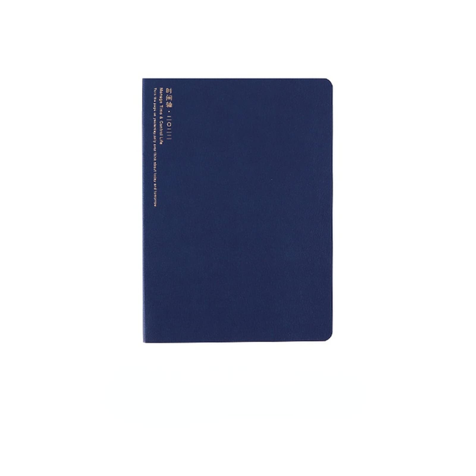 Premium A5 Leather Notebook Cover - Blue Planner & Agenda Organizer for Personal Diary, Schedule, Monthly Weekly Planning | Perfect for Journaling, Office Meetings & Stationery Lovers