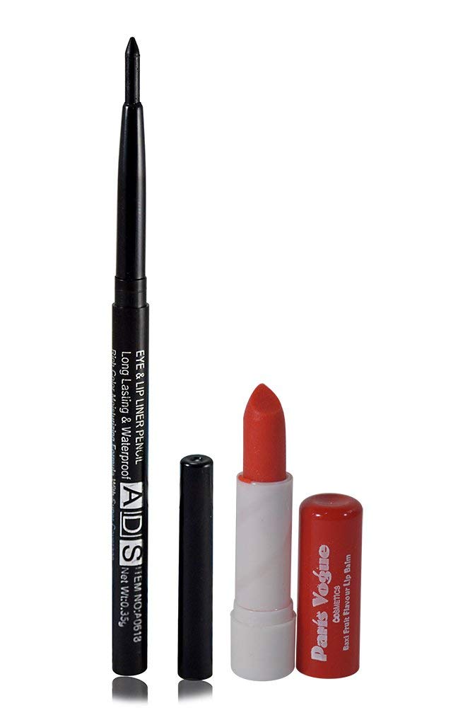 Adbeni 2-Piece Eye & Lip Liner Set with Lip Balm - Waterproof, Long-Lasting Makeup Combo for Perfect Eye Definition & Moisturized Lips | Ideal for Daily Use, Parties & Special Occasions