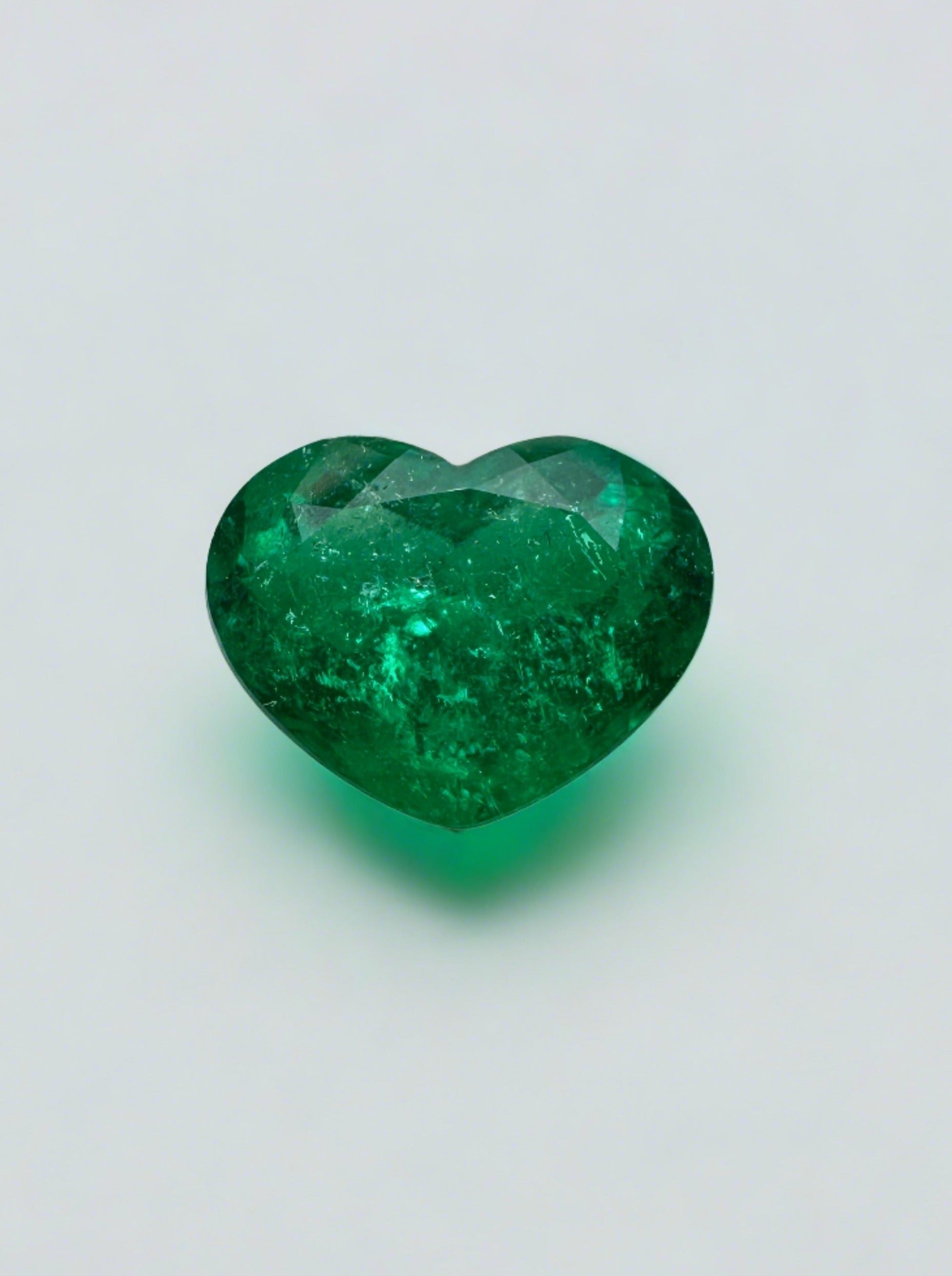 1.16 Carat Intense Muzo Green Natural Loose Colombian Emerald Heart Cut Ring - Perfect for Engagement Rings, Anniversary Gifts & Fine Jewelry Collections