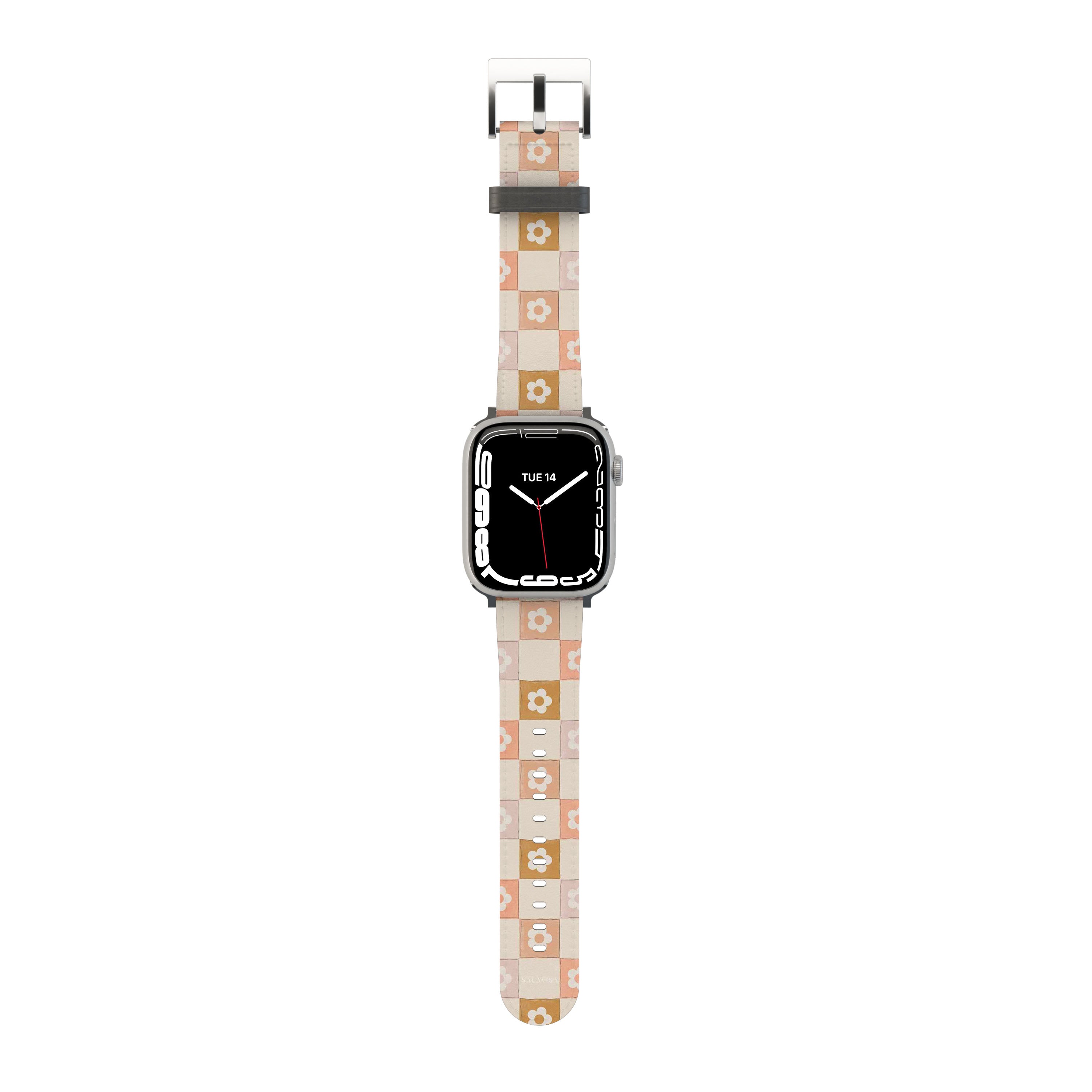 Luxury Beige Apple Watch Band - Soft Silicone Strap for Women & Men, Compatible with All Apple Watch Models - Perfect for Workouts, Office & Everyday Wear