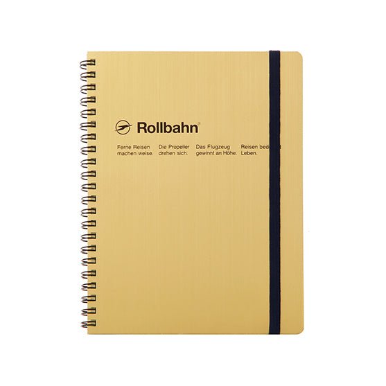 Delfonics Rollbahn A5 Notebook with Pockets - Stylish Planner for Work, School & Travel - Perfect for Organizing Notes, Sketches & Documents