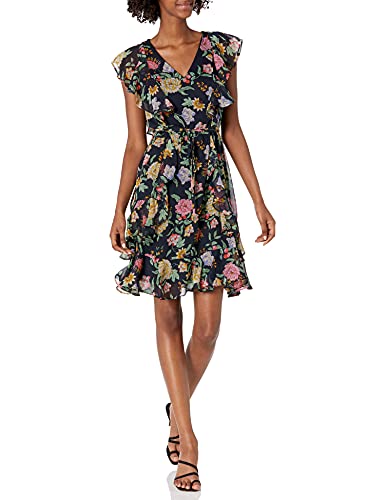Tommy Hilfiger Women's Humming Garden Floral Print Summer Dress - Casual & Elegant for Beach, Party & Vacation Wear