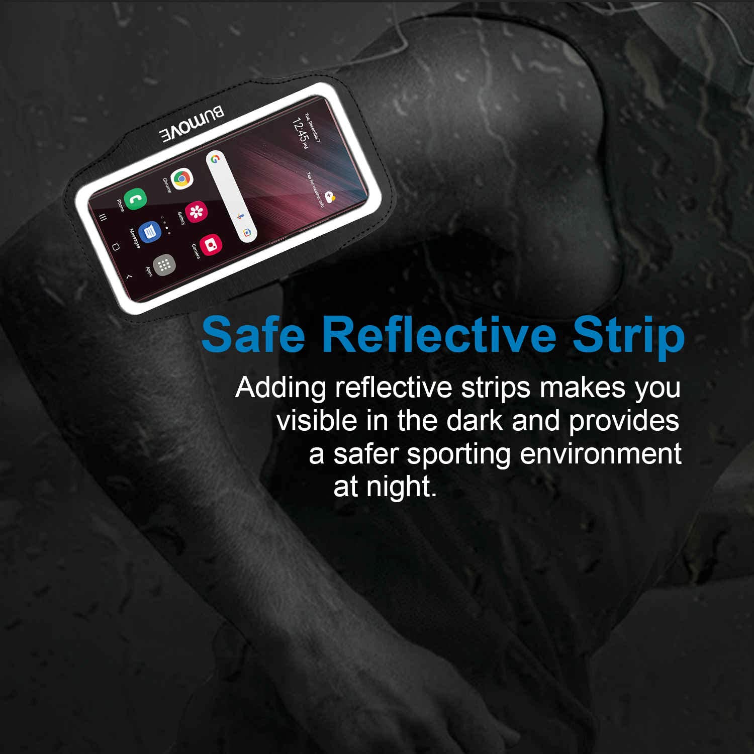 Running Armband for Samsung Galaxy S25/S24/S23/S22 Ultra & S25+/S24+/S23+ - Adjustable Phone Holder for Gym, Workouts & Sports - Secure Card Storage - Black - Perfect for Jogging, Fitness Training & Outdoor Activities
