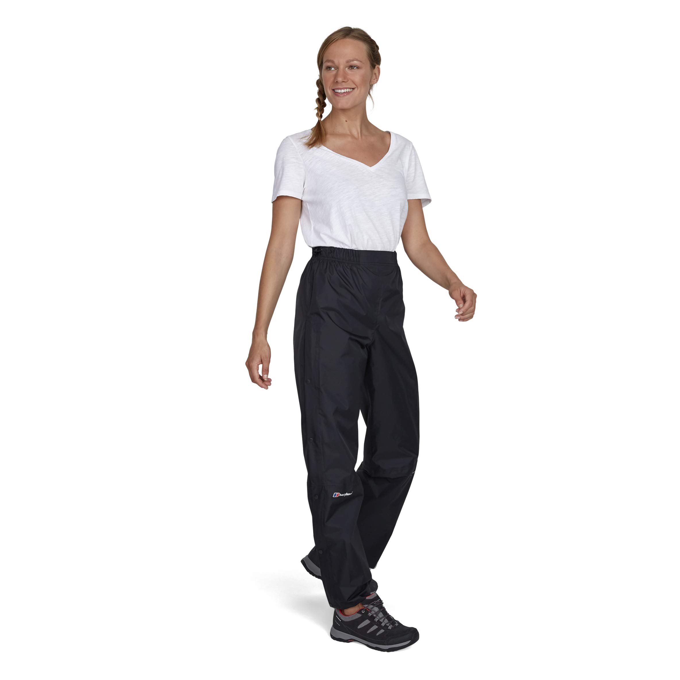 Berghaus Women's Deluge Waterproof Rain Over Pants - Lightweight Hiking & Outdoor Waterproof Trousers for Rainy Weather Adventures