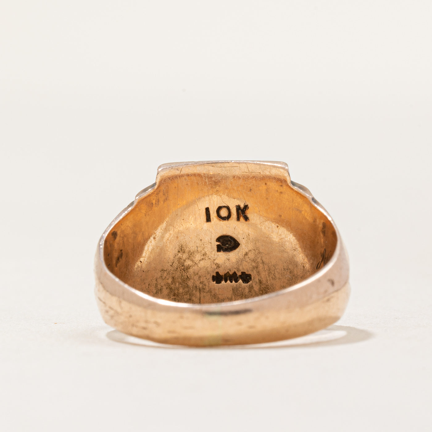 10K Yellow Gold Initial Ring for Women - Personalized Monogram Letter Ring - Size 6.25 - Perfect for Birthdays, Anniversaries & Gifts