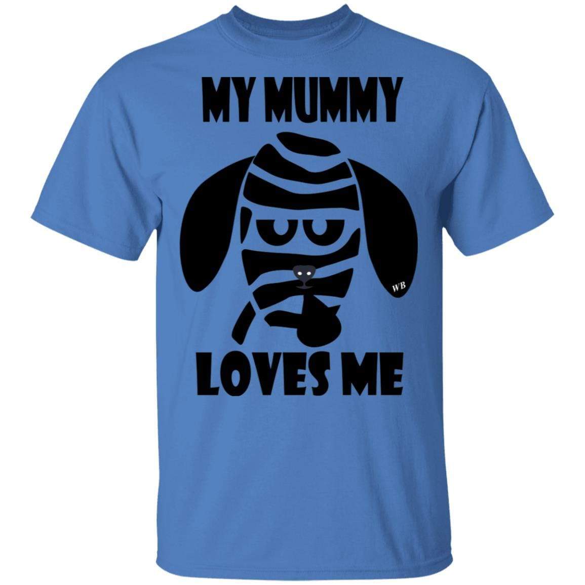My Mummy Loves Me Halloween Cotton T-Shirt | Funny Wine Lover Gift | WineyBitches.Co | Perfect for Halloween Parties & Wine Tasting Events
