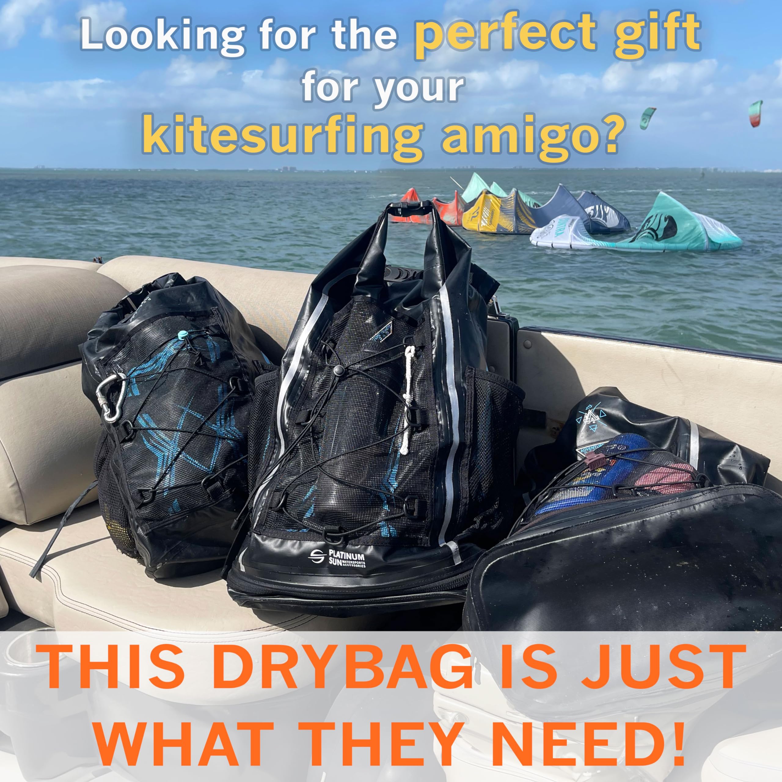 Waterproof 40L Dry Bag Backpack - Heavy Duty Roll-Top Beach & Travel Backpack with Separate Dirty Compartment for Hiking, Boating, Camping & Outdoor Adventures