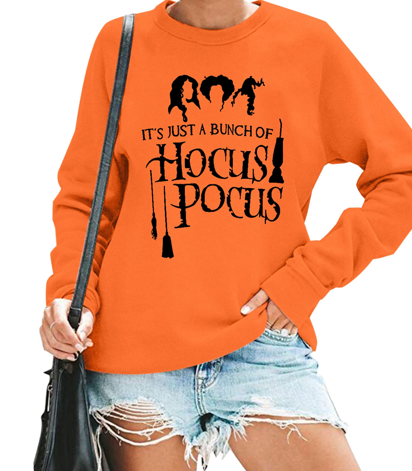 Hocus Pocus Halloween Sweatshirt - Sanderson Sisters Inspired Pullover for Women | Cozy Fall Fashion & Witchy Costume Party Outfit