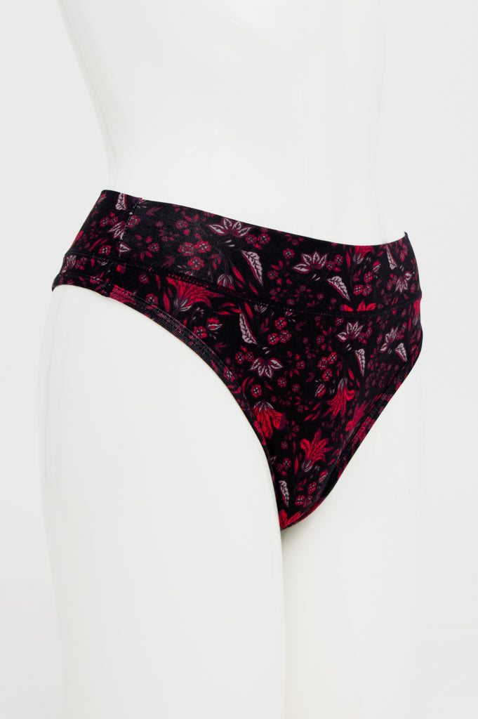 Premium Red La Thong Underwear - Soft Bamboo Fabric for Women - Perfect for Yoga, Lounge & Everyday Comfort