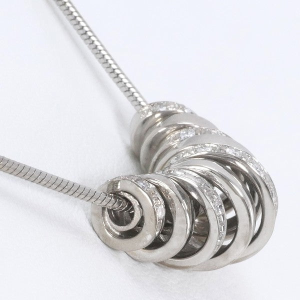 18K White Gold Diamond Necklace for Women - Elegant Pendant Jewelry Gift for Anniversary, Wedding & Special Occasions