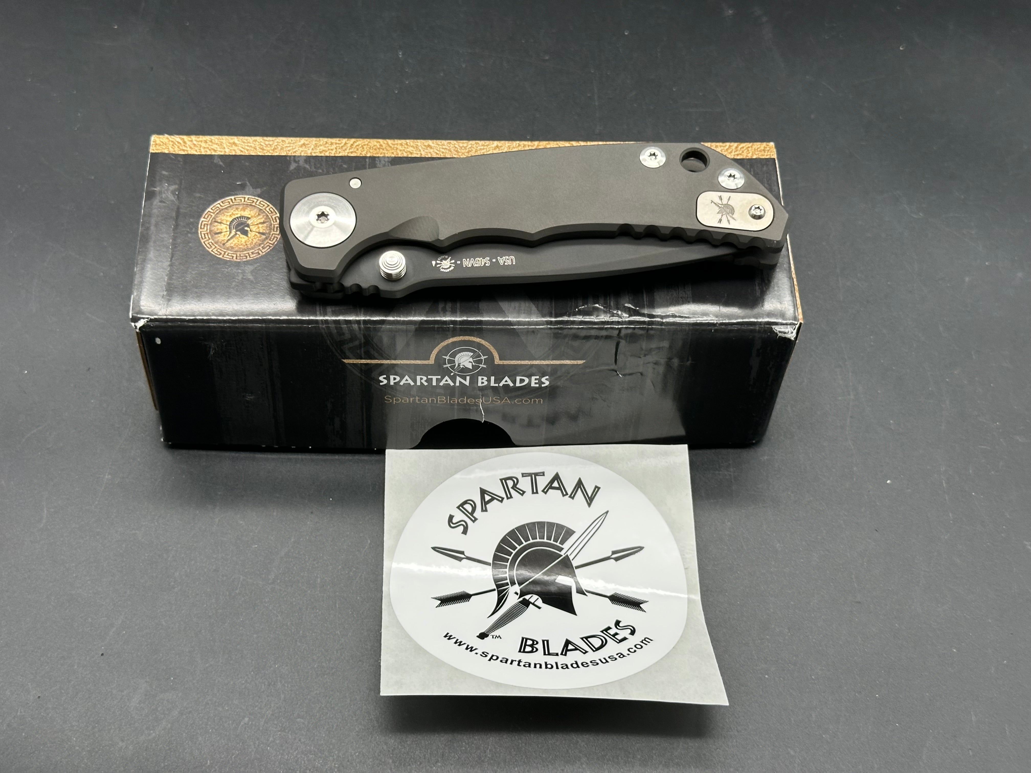 Spartan Blades Harsey Folder Tactical Knife - S45VN Steel Blade with Black PVD Coating | EDC, Outdoor Survival, Camping & Hunting Gear