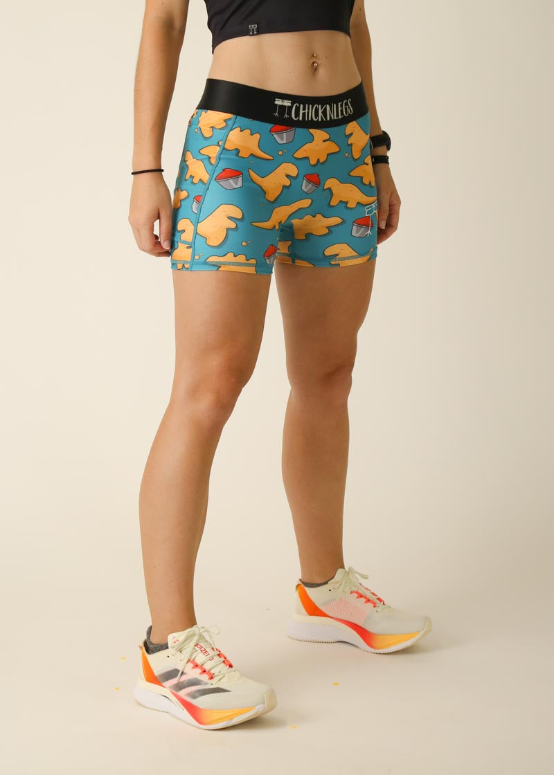 Women's High-Waisted 3-Pack Compression Shorts - Moisture-Wicking & Breathable Workout Shorts for Running, Yoga & Gym - Plus Size Options Available