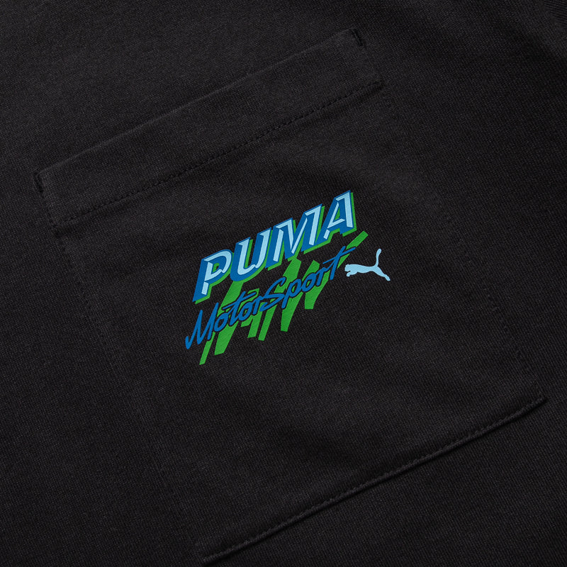 A$AP Rocky x Puma Pocket T-Shirt for Men - Black Cotton Casual Tee - Streetwear Fashion for Hip Hop Fans & Urban Lifestyle