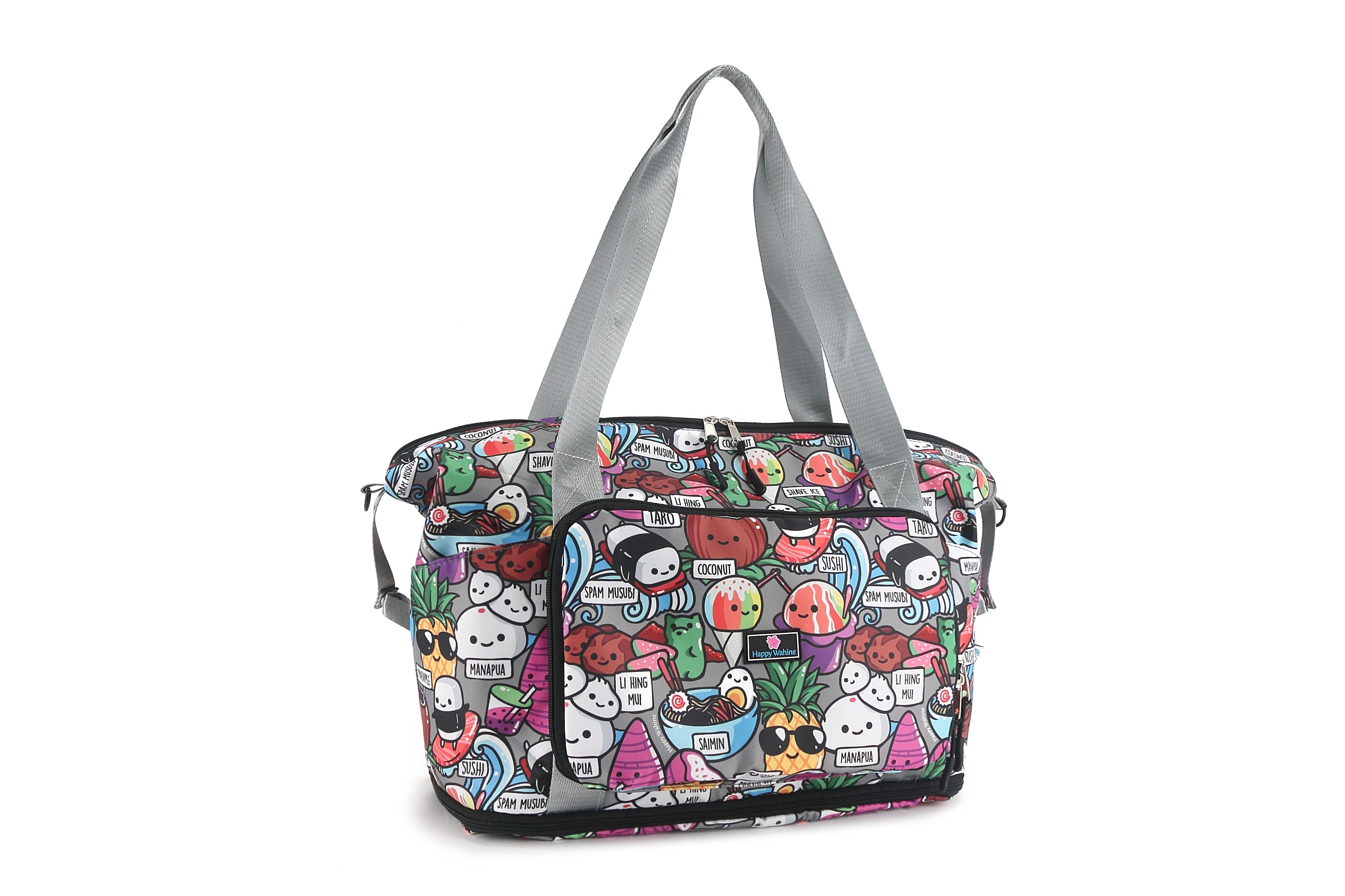 Foldable Travel Duffle Bag - Lightweight & Water-Resistant Sydney Craving Hawaii Grey Backpack for Gym, Beach, Weekend Getaways & Outdoor Adventures
