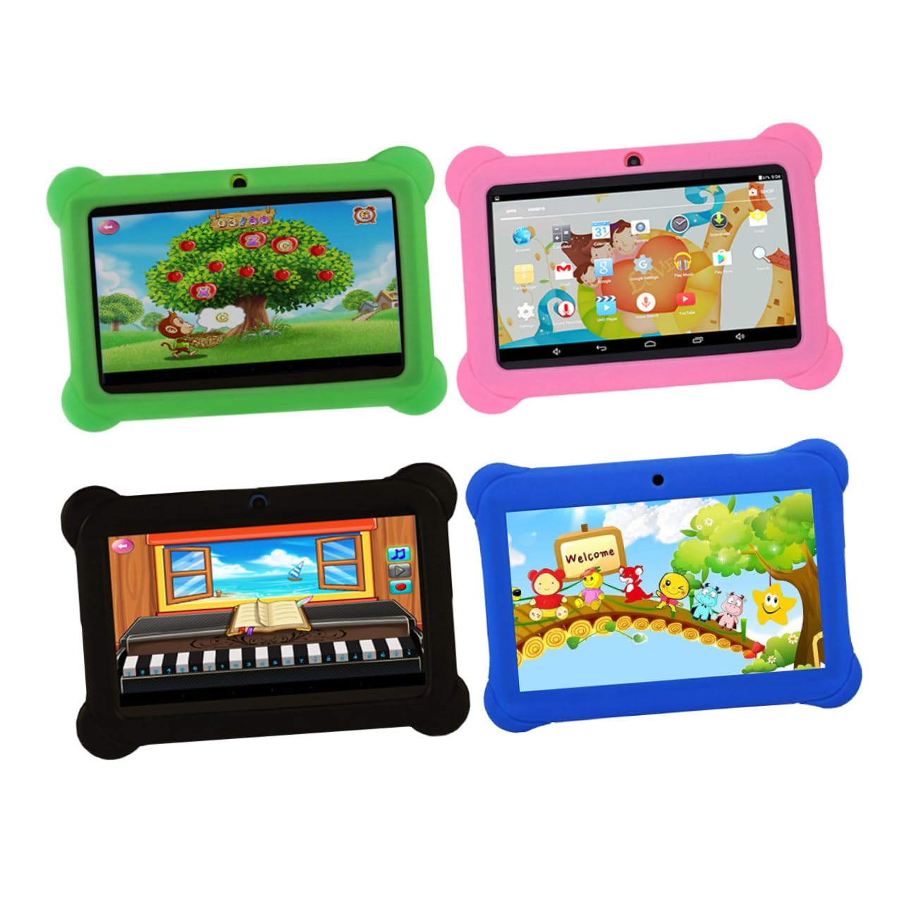 Jojofuny 3-Piece Kids Tablet Stand with WiFi - Adjustable Holder for iPad, Fire Tablet, and Samsung Galaxy - Perfect for Learning, Drawing, and Watching Videos at Home or School
