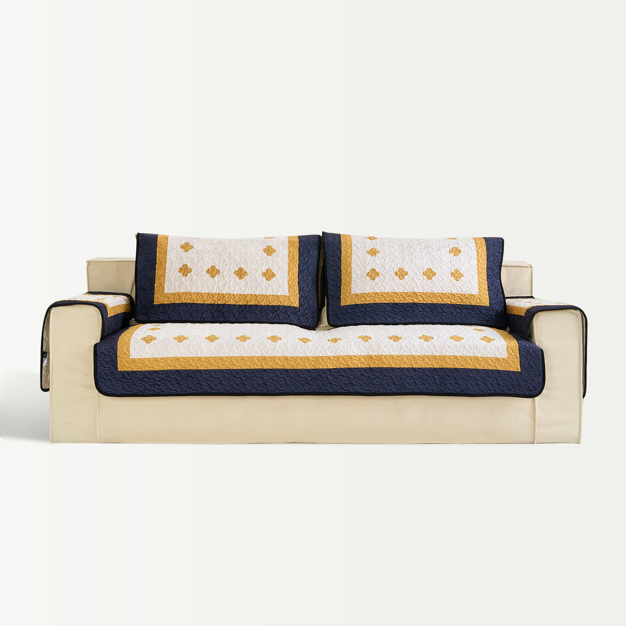 Premium Lux Cotton Anti-Scratch Sofa Cover - Soft, Durable & Pet-Friendly Couch Protector - Perfect for Living Room, Bedroom & Home Decor