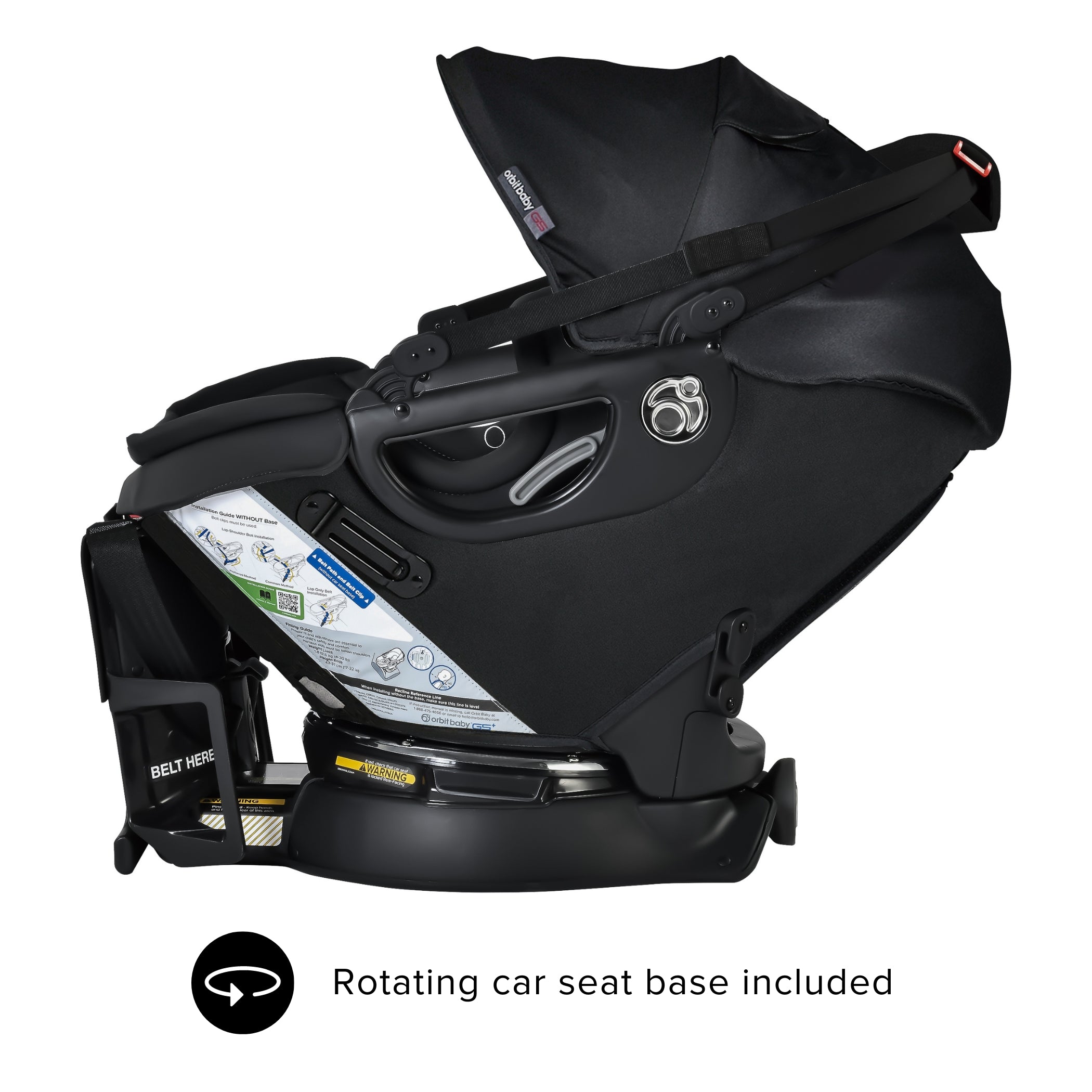 Premium G5+ Merino Wool Infant Car Seat with Base - Soft & Breathable Baby Carrier for Newborns 0-35 lbs - Perfect for Travel, Shopping & Daily Use
